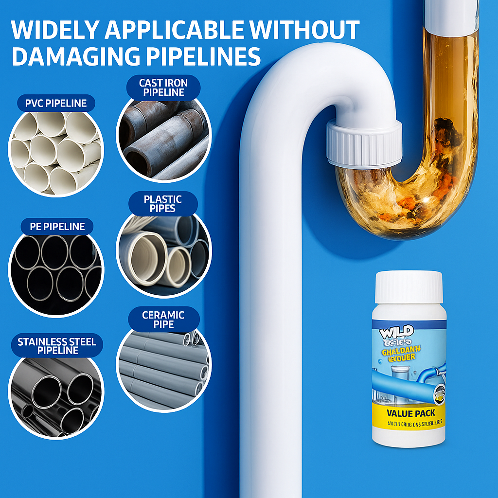 (BUY 1 GET 1 FREE) HeyBharat™️ Drain Cleaner Powerful Agent
