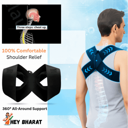 HeyBharat™️ Back Posture Correction Belt for Men & Women